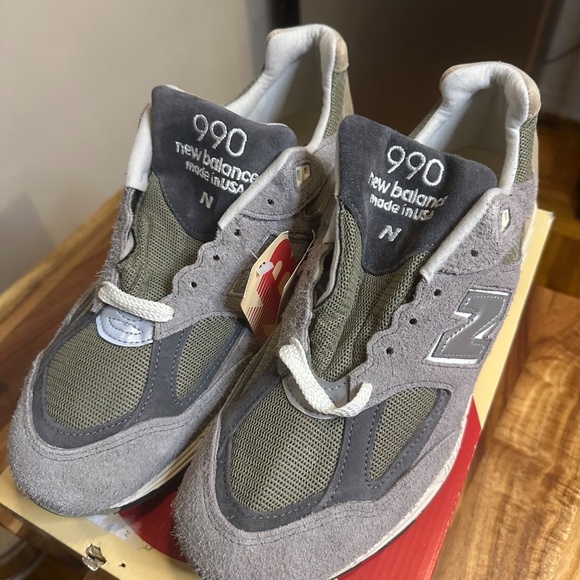 New Balance 990v2 MiUSA Teddy Santis 'Marblehead Incense' Men's US Size 12 - Picture 2 of 8